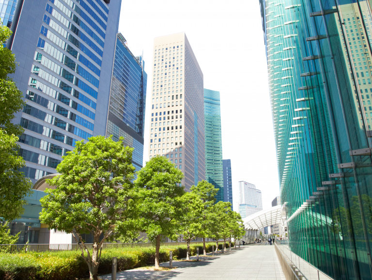 buildings and a street